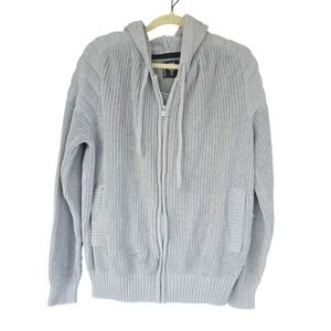 FRIED DENIM‎ Mens Grey Knitted Full Zip Hoodie Sweater XL